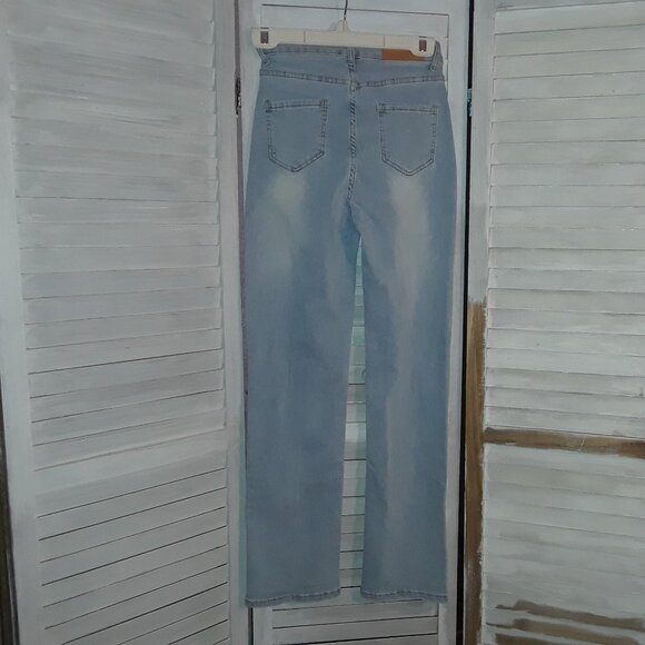 NV Felix Light Blue Jeans Straight Leg for Women - Picture 2 of 9